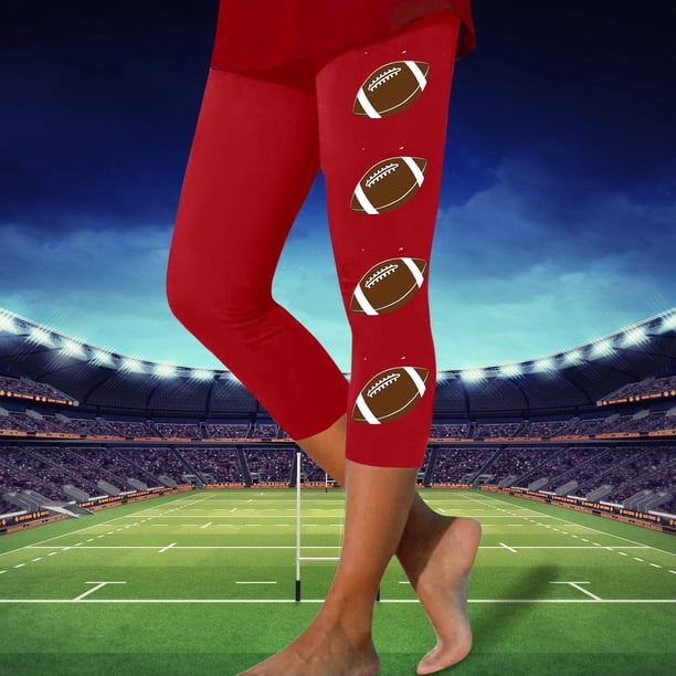 WILLBEST Leggings Deportivos Informales con Estampado de Rugby para Mujer, Pantalones de Yoga de Cintura Alta, Elásticos Y Cómodos, Mallas Capri para Correr Y Gimnasio 2044 Extra Grande