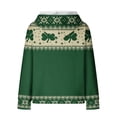 thumbnail image 3 of Pounoo St Patricks Day Hoodies for Women Shamrock Print Waffle Knit Sweatshirt Comfortable Fashion Casual Saint Patricks Shirt Gift, 3 of 5