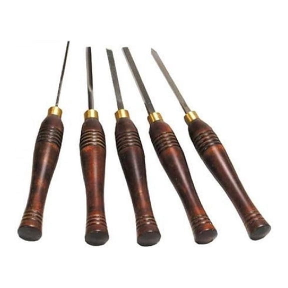 LCMINI2 Lathe Woodturning 5pc HSS Mini Chisel Set,one color