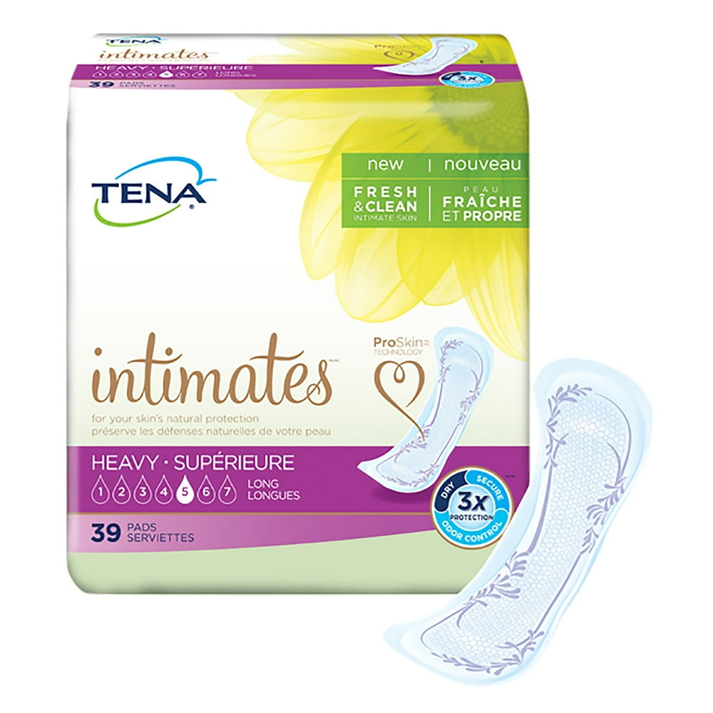 Tena Heavy Incontinence Pads For Woman, Long, 2 Pc/39 Ea - Walmart.com ...