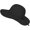 Black-12, variant on Fedora Floppy-Hat Girl's Wide Brim Felt Bowler-Hat for 3-8 Old