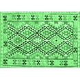 thumbnail image 1 of Ahgly Company Indoor Rectangle Southwestern Emerald Green Country Area Rugs, 4' x 6', 1 of 4