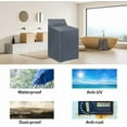thumbnail image 4 of 2Pack Washer and Dryer Covers, Portable Washer Cover with Zipper Design Dustproof & Waterproof & Anti-UV Laundry Covers, Washing Machine Cover Fit for Most Top Load Machine(Grey), 4 of 14