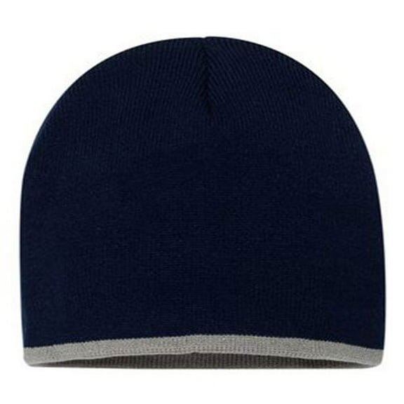 Sportsman Unisex Bottom-Striped Knit Beanie