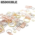 thumbnail image 2 of 100 unids/pack 6mm ~ 25mm hebillas de ajuste de correa de sujetador de Metal ropa interior deslizadores anillos Clips para ajuste de lencería accesorios DIY, 2 of 5