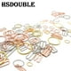 thumbnail image 2 of 100 unids/pack 6mm ~ 25mm hebillas de ajuste de correa de sujetador de Metal ropa interior deslizadores anillos Clips para ajuste de lencería accesorios DIY, 2 of 5