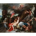 thumbnail image 2 of Gerard de Lairesse 24x20 Gold Ornate Framed and Double Matted Museum Art Print Titled - Hermes Ordering Calypso to Release Odysseus (C. 1670), 2 of 4