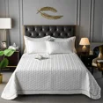 thumbnail image 2 of Colcha de lujo en la cama, cobertor de estilo europeo, manta multiusos, ropa de cama acolchada a cuadros, colchas, Sábana, colcha, 2 of 5