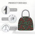 thumbnail image 3 of Lafuoo Strawberry Pattern Large Portable Insulated Lunch Bag, Waterproof Zipper Insulated Lunch Bag for Men and Women-One Size, 3 of 7
