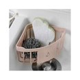 thumbnail image 4 of Cocina Baño Almacenamiento de plástico Triángulo Organizador Estante de ducha Esquina Cesta montada en la pared Caddy con ventosa Verde, 4 of 5