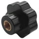 thumbnail image 4 of 6X M10 10mm Diametro Rosca de Plastico Negro Perilla de Estrella Cabeza de Apreton, 4 of 5