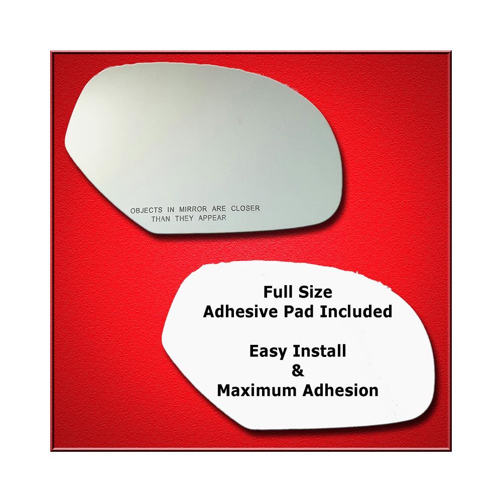 Mirror Glass Replacement + Full Adhesive For Silverado Sierra Passenger