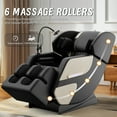 thumbnail image 3 of BILITOK Zero Gravity Full Body Massage Chair Recliner Includes Heating, Airbags, Bluetooth Speaker, Foot Roller, and Touch Screen Gold, 3 of 8