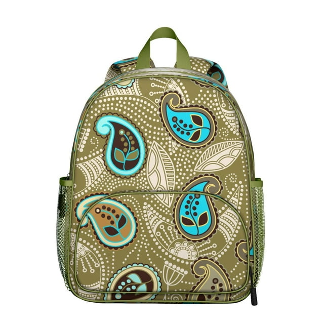 Chic Ergonomic Waterproof Backpack - Vintage Print Student Daypack with Spine-Friendly Design