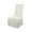 White, variant on Dining Chair Covers, Universal Stretch Dining Room Chair Covers with Skirt, Removable Parsons Chair Slipcover for Kitchen Wedding Party Banquet (Black)