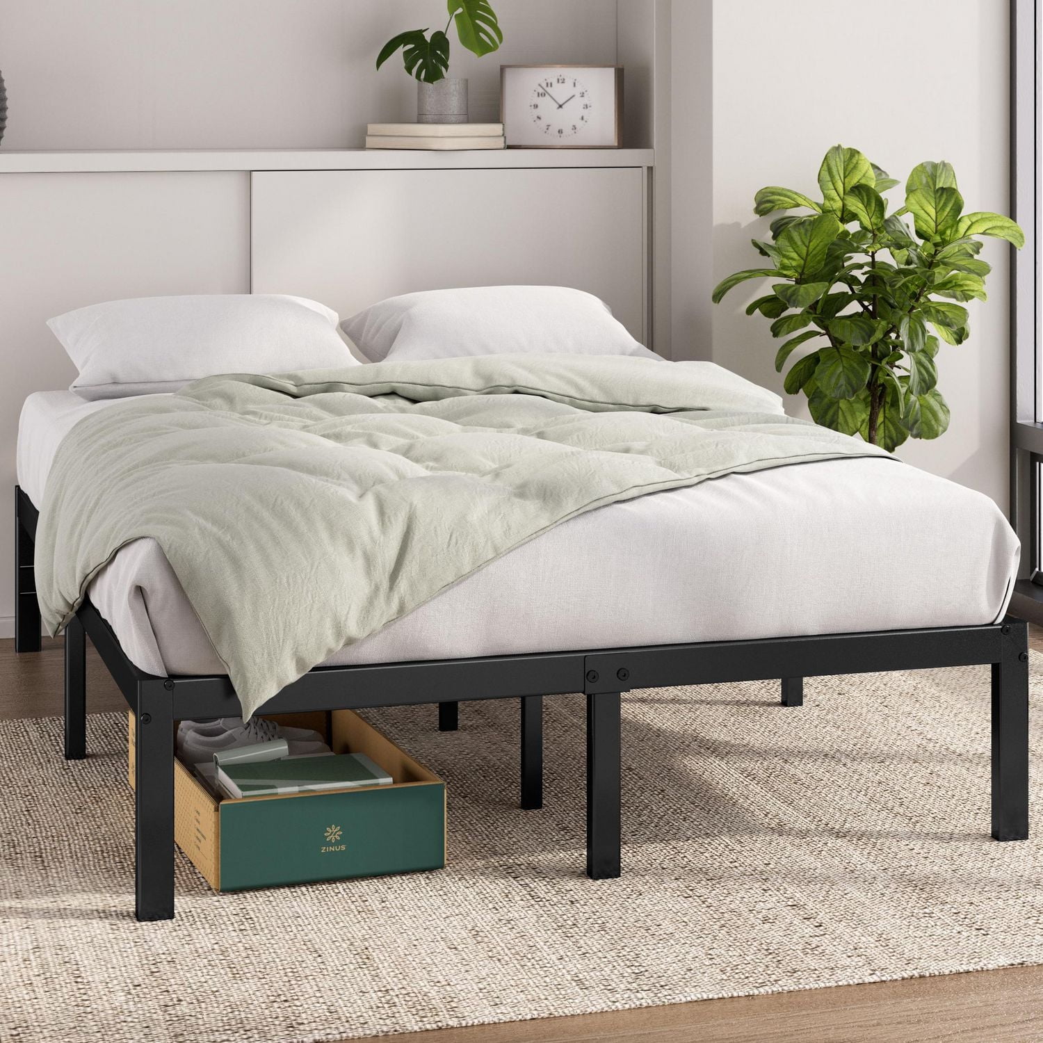 Zinus Elias 14 inch Black Metal Platform Bed Frame