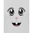 thumbnail image 4 of Old Glory Womens Anime Rabbit Face Usagi Organic Short Sleeve Graphic T Shirt, 4 of 5