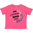 thumbnail image 3 of Inktastic My Nonna Loves Me for Girls Granddaughter Girls Toddler T-Shirt, 3 of 5
