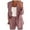 Pink, variant on Valora Women Fashion Outfit Women Two Piece Lapels Suit Set for — Formal Jacket and Slim Straight Trousers Business Wear Light Blue 4XL