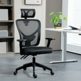 thumbnail image 3 of Ergonomic Office Chair, High Back Mesh With Lumbar Support, Adjustable , Armrest And Seat, Black Color Home Desk Height,, 3 of 7