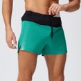 thumbnail image 4 of Styesk Mens Shorts Men Solid Color Casual Running Lining Pants Drawstring Pockets Exercise Shorts Pants, 4 of 7