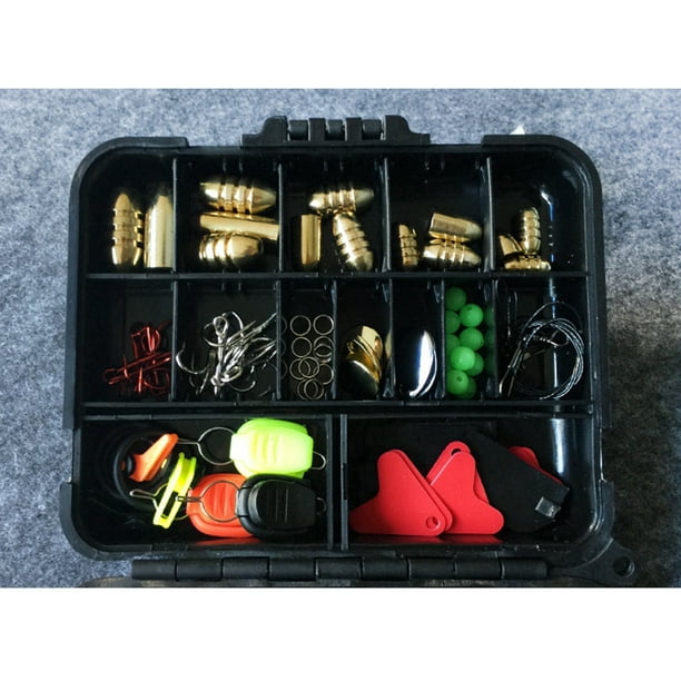Redcolourful 128 Pieces / Set 20 Types Lure Fishing Kit Fishing Tackle Box A
