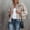 Khaki, variant on BEFOKA Crop Button Up Shirts for Women Dressy Casual Work Shacket V Neck Long Sleeve Lightweight Tops with Pocket