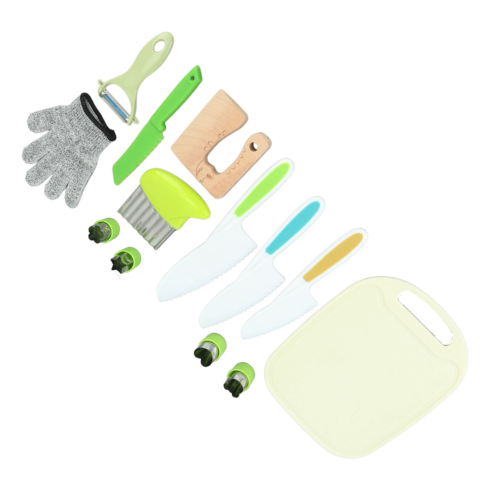 Kids Safe Knife, Widely  All in One Handle Safety Of Use Plastic Kids Knife Set Durable  for Family Gatherings