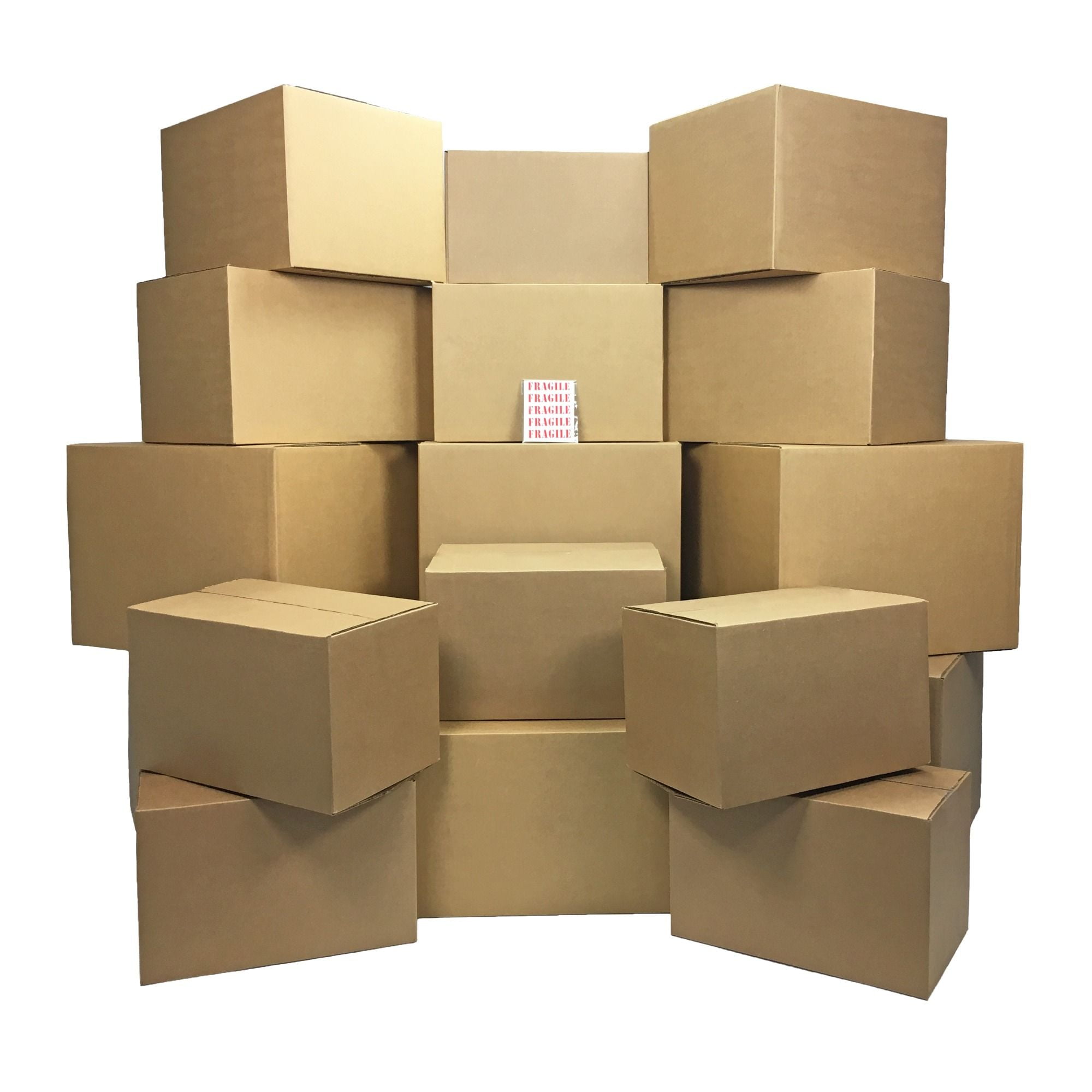 Uboxes ValueSupplies 15 Box Moving Kit and Box Combo with 60 Labels