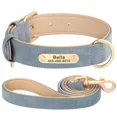 thumbnail image 2 of Didog Personalized Dog Collar and Leash set Soft Padded Leather for Small Medium Large Dogs Bulldog, 2 of 9