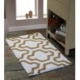 thumbnail image 2 of Saffron Fabs Bath Rug, Geomatric Quatrefoil Pattern, Assorted Colors and Sizes, 2 of 3