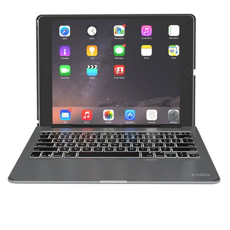 Refurbished ZAGG ID7ZF2-BB0 Slim Book Case, Hinged Det Backlit Keyboard  iPad Pro 12.9