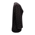 thumbnail image 4 of Blusa George Talla CH Cuello Alto Cinta y Puntos Negro, 4 of 4