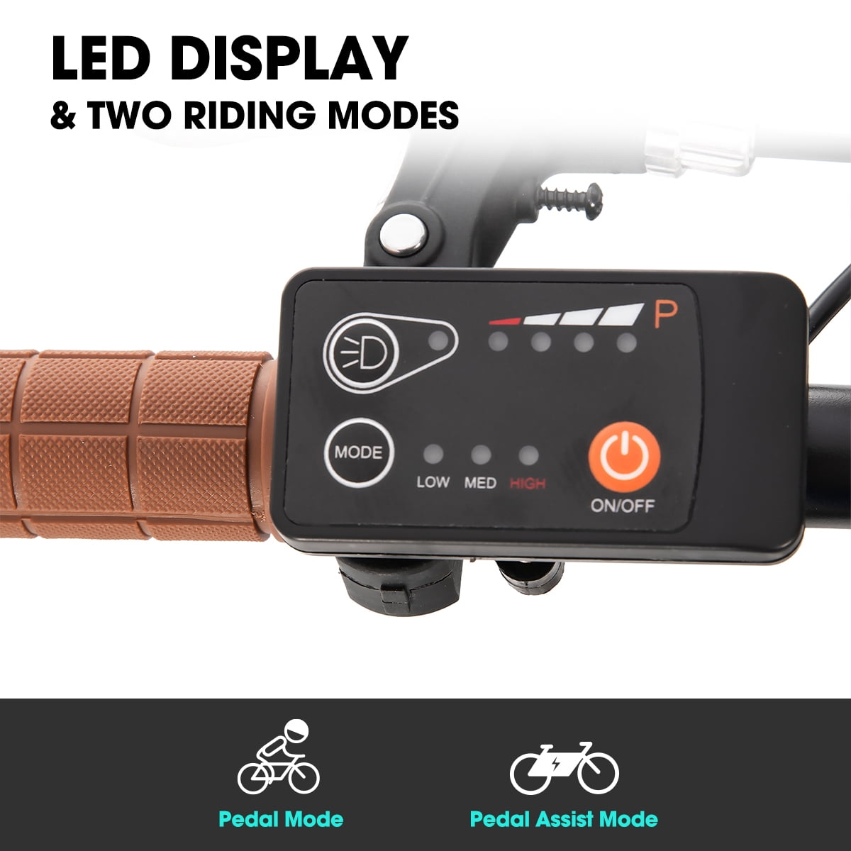 Hiland 700C Road Electric Bike for Adults, Commuting Ebike 36V Removable Battery, White UL2849