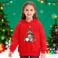 thumbnail image 1 of Sudadera con capucha para niños, sudadera con capucha de manga larga con estampado navideño, jersey para niños, blusa de poliéster para niños, 1 of 6