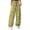 Z1-Green-pants for women, variant on Yourumao Cargo Pants for Women Elastic Waist Wide Leg Pants with Drawstring Cuffs Solid Color Baggy Trousers for Summer Streetwear with Pockets