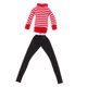 thumbnail image 2 of Traje de invierno hecho a mano, pantalones de suéter, pantalón para muñecas de niña de 12 pulgadas rojo Baoblaze Trajes De Invierno De Muñecas, 2 of 8