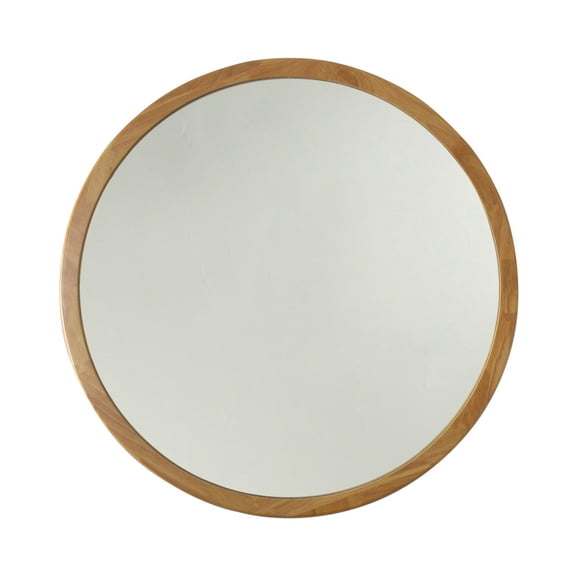 Reflection Maple Finish Framed Wall Mirror 32" Height
