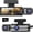Black, variant on Dash Cam Front and Inside, 1296P Dual DashCams for , 3.16 Inch IPS Screen Driving Recorder with IR Night Vision, Loop Recording, Wide Angle Lens, 24H Parking Traffic Recorder with 32GB TF Card