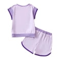 thumbnail image 2 of Tiijoy Girls Outfits Casual Colorblock Short Sleeve Tshirt Shorts Set, Sizes 7-8, 2 of 8