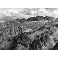 thumbnail image 2 of Adams, Ansel 24x19 Black Ornate Wood Framed with Double Matting Museum Art Print Titled - North Palisade from Windy Point, Kings River Canyon, proVintageed as a national park, California, 19, 2 of 4