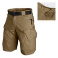 thumbnail image 6 of Dwellite Men's Hiking Shorts Waterproof Cargo Short Pants Lightweight Work Short with Multi Pockets(No Belt) Brown S, 6 of 9