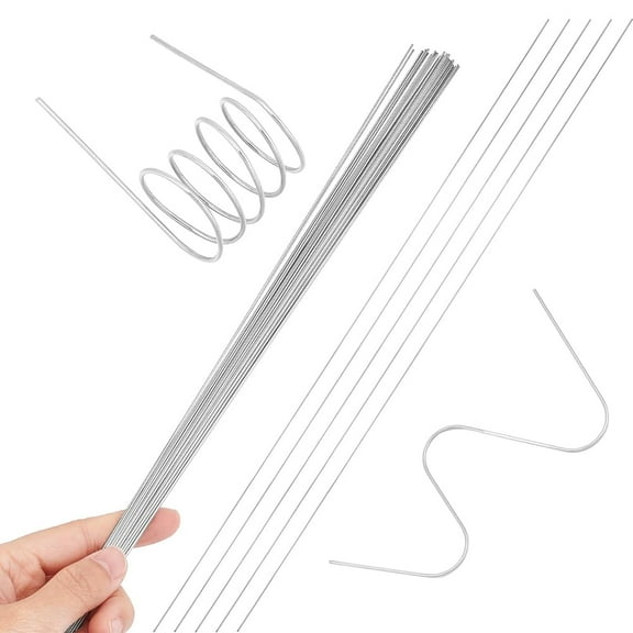 About 50Pcs 40cm Stainless Steel Spring Wire 24 Gauge 0.8mm Straight Spring Wire Hard Stainless Steel Straight Wire Elasticity Wire