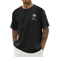 thumbnail image 2 of Beach T Shirts for Men 2026 Summer Casual Short Sleeve Crewneck Coconut Tree Print Tropical Beach Vacation Shirt, 2 of 5