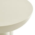 thumbnail image 6 of Caspian Round Concrete Coffee Table in White, 6 of 10