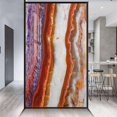 thumbnail image 2 of Multicolor Window Sticker Non-Adhesive Glass Film Gradient Macro Rock Surface with Natural Display Privacy Sun Blocking Decorative Window Film Marble 23.6Wx47.2L-inch, 2 of 7