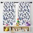 thumbnail image 5 of Blackout Kids Curtains,White and Blue Of Leopard Print Childrens Insulated Curtains Set Of 2,Bedroom Essentials,Toddler Room Decor 42"x54", 5 of 5