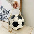 thumbnail image 6 of breaise Basketball Shaped Purse Girls Women Zipper Cross Body Bag Trendy PU Handbag Shoulder Bag, 6 of 7