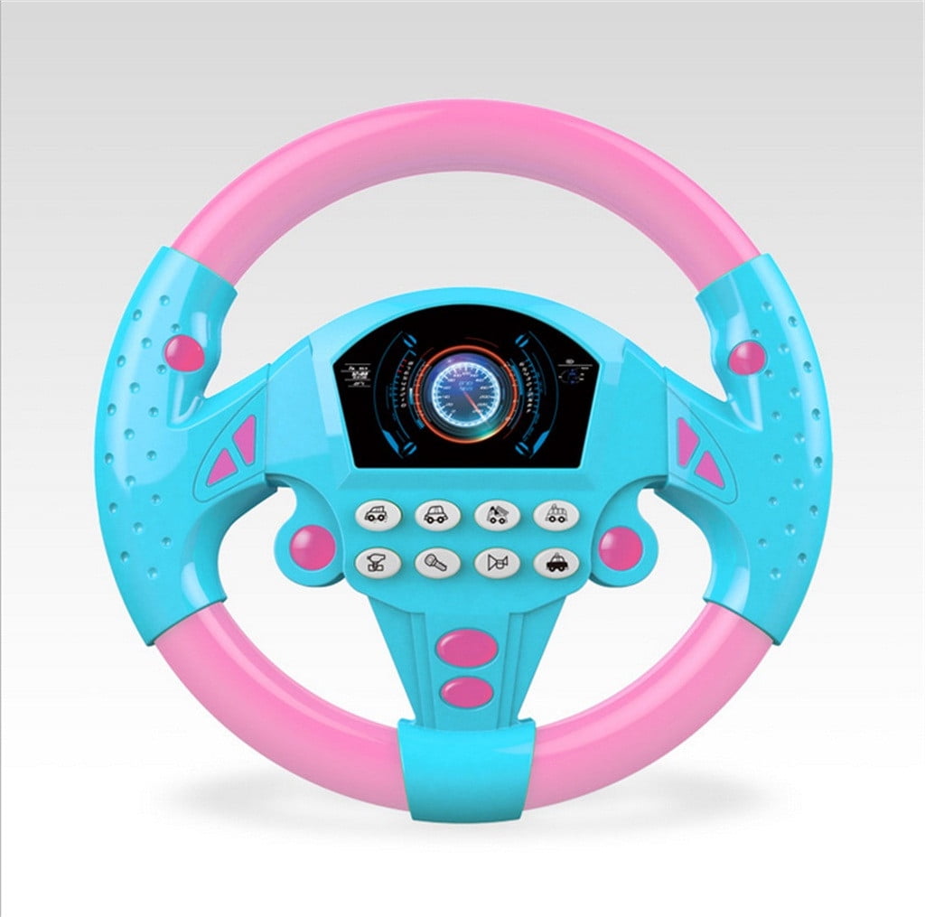 steering wheel toy with screen