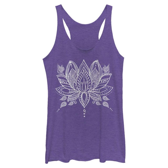 Chin-Up Haut Femme Henna Lotus, Henna Lotus Violet, Petit US